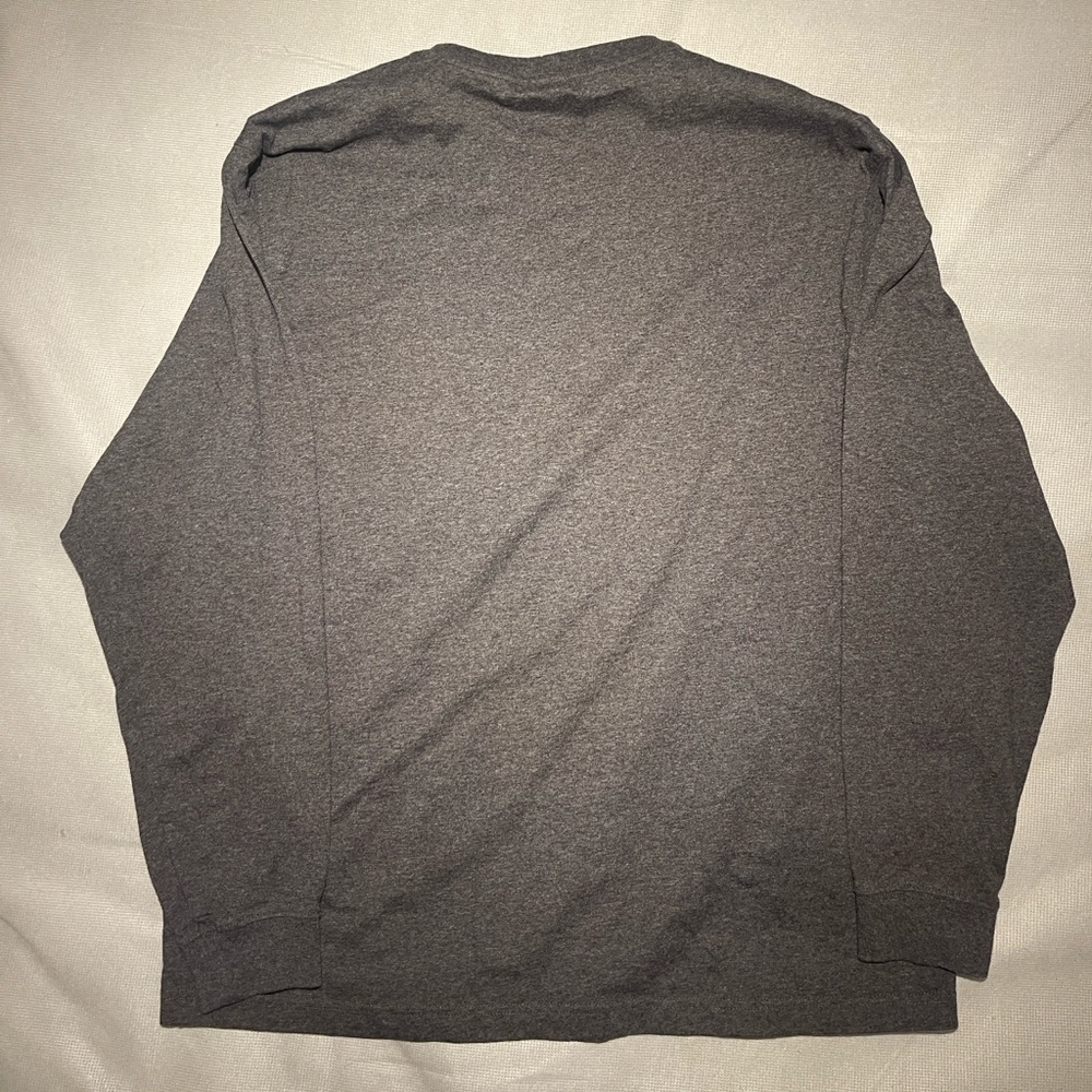 Carhartt Men's Long Sleeve T-Shirt Dark Gray Original Fit Pocket Tee Large - Picture 2 of 4